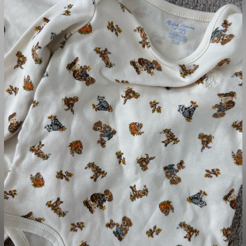 Ralph Lauren baby boy bear sweatshirt set and bodysuits - Picture 7 of 7